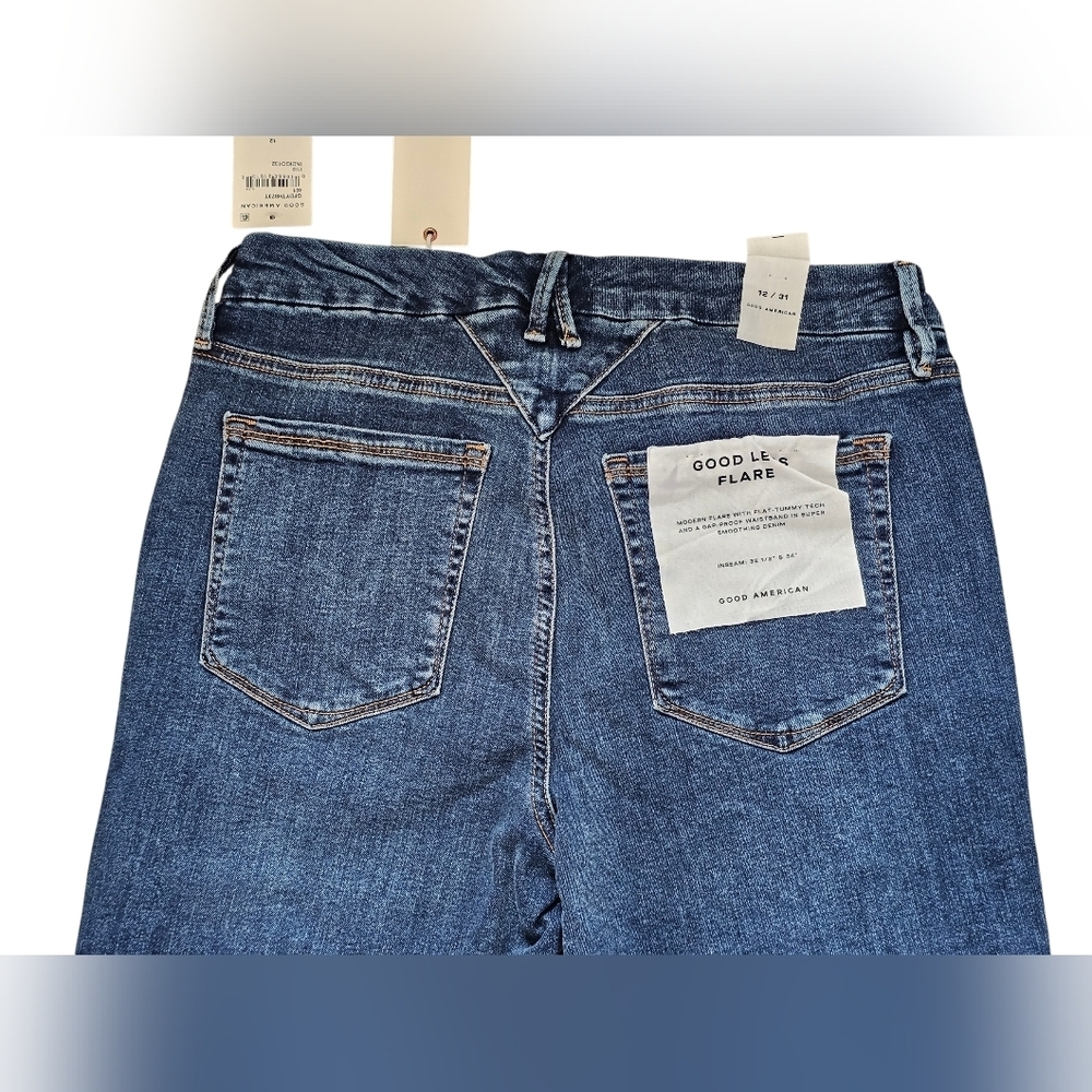 Good American Women's Good Legs Flare, Size 12/31 New With Tags - Picture 7 of 11